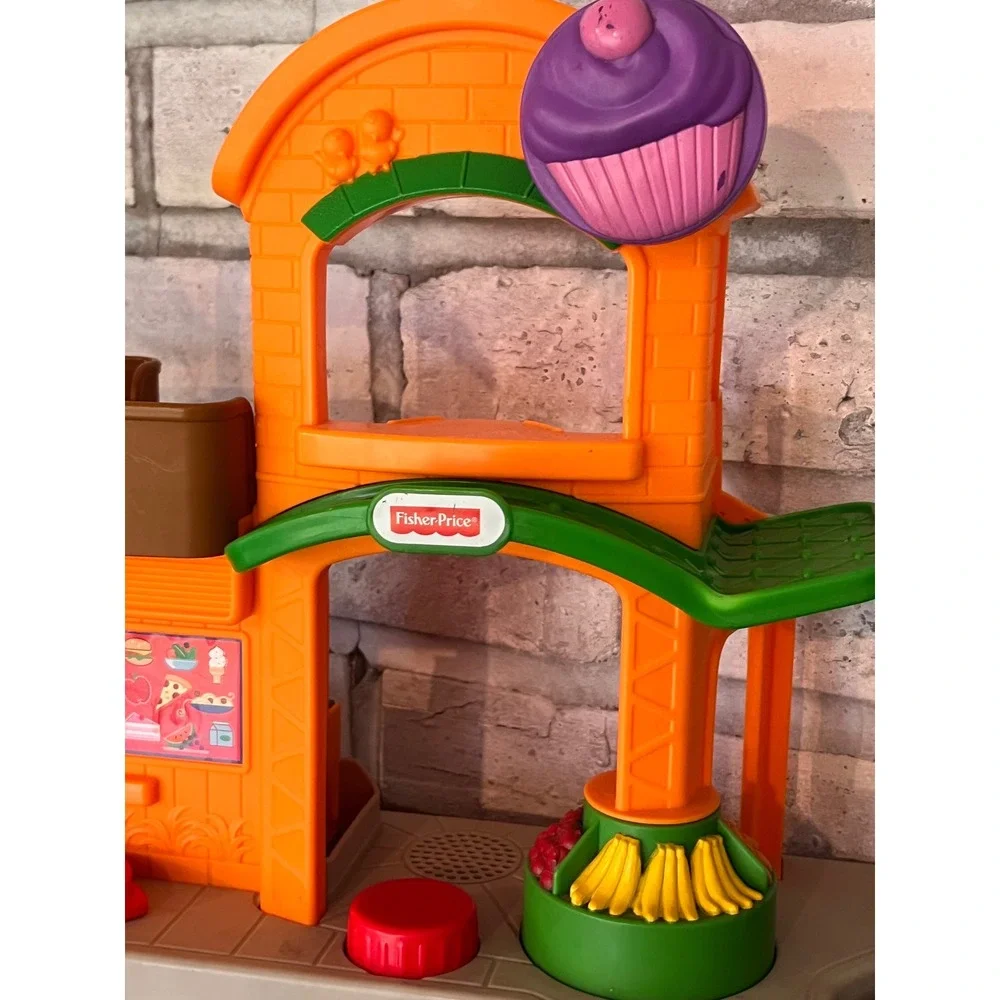 Set of Two Fisher-Price Little‎ People Farmers Market Playsets